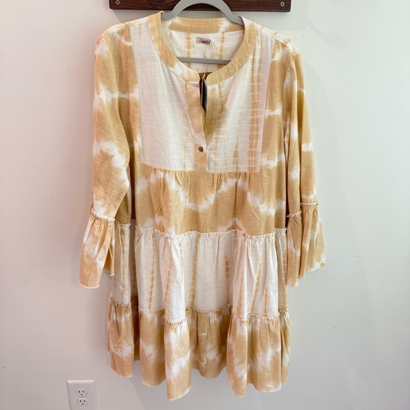 NWT Faherty Vida Tie Dye Dress in Maple Sugar Size XL - Picture 1 of 7